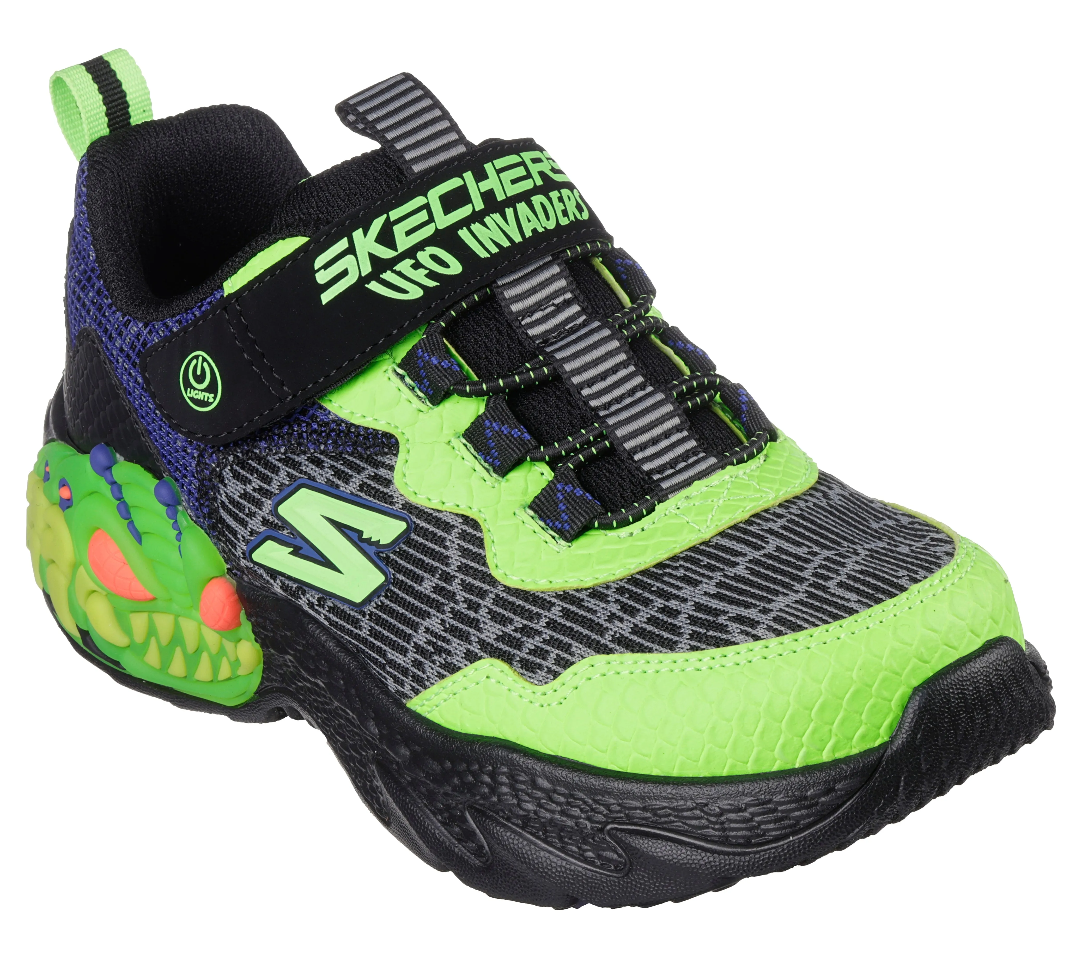 Skechers 400617L CREATURE-LIGHTS Black / Green