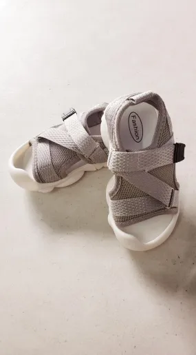 Soft Soled Toddler Sandals - Grey
