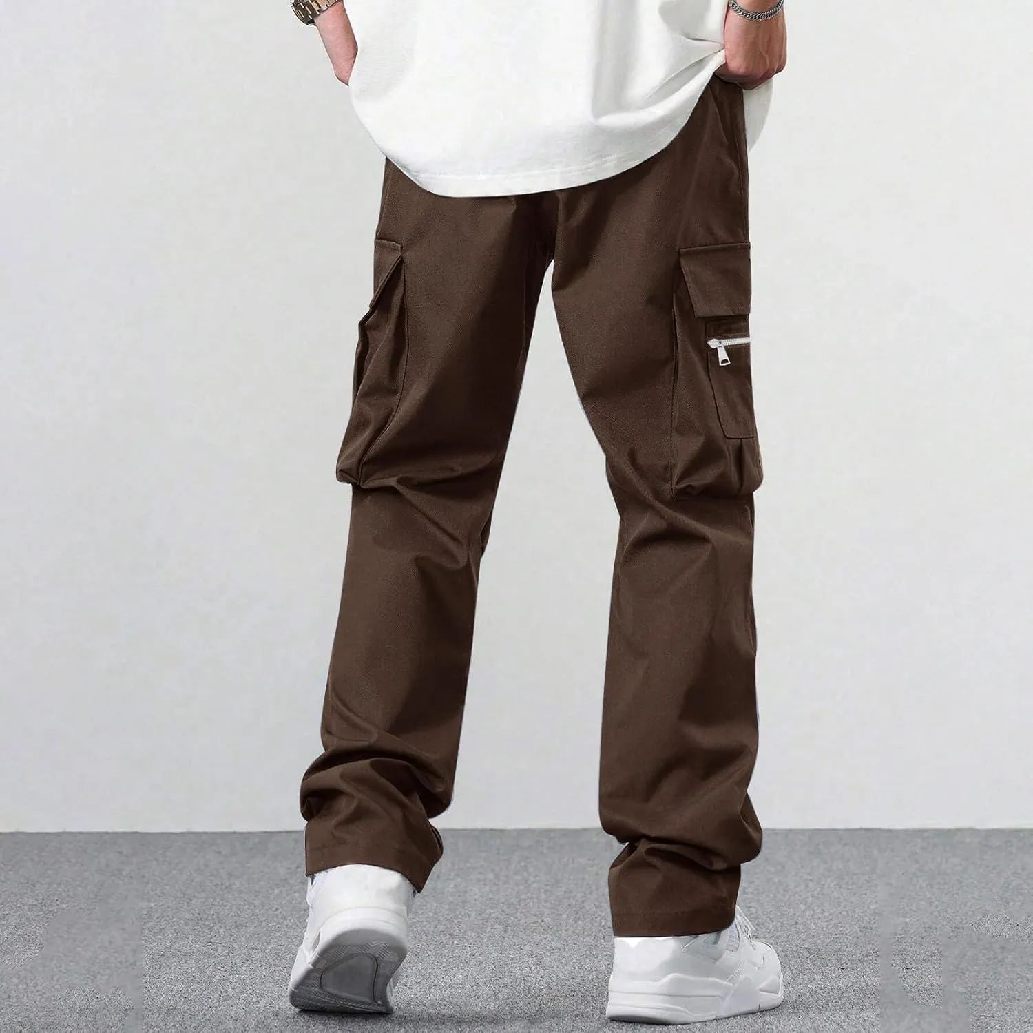 Tactical Pants for Men Flex Camo Relaxed Fit Fishing Work Pants Ripstop Lightweight Climbing Resistant Cargo Pants
