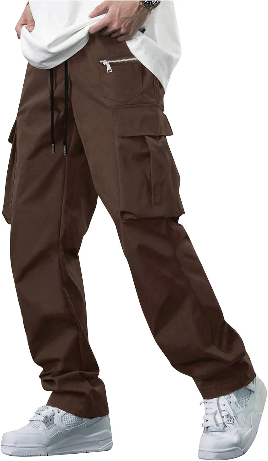Tactical Pants for Men Flex Camo Relaxed Fit Fishing Work Pants Ripstop Lightweight Climbing Resistant Cargo Pants