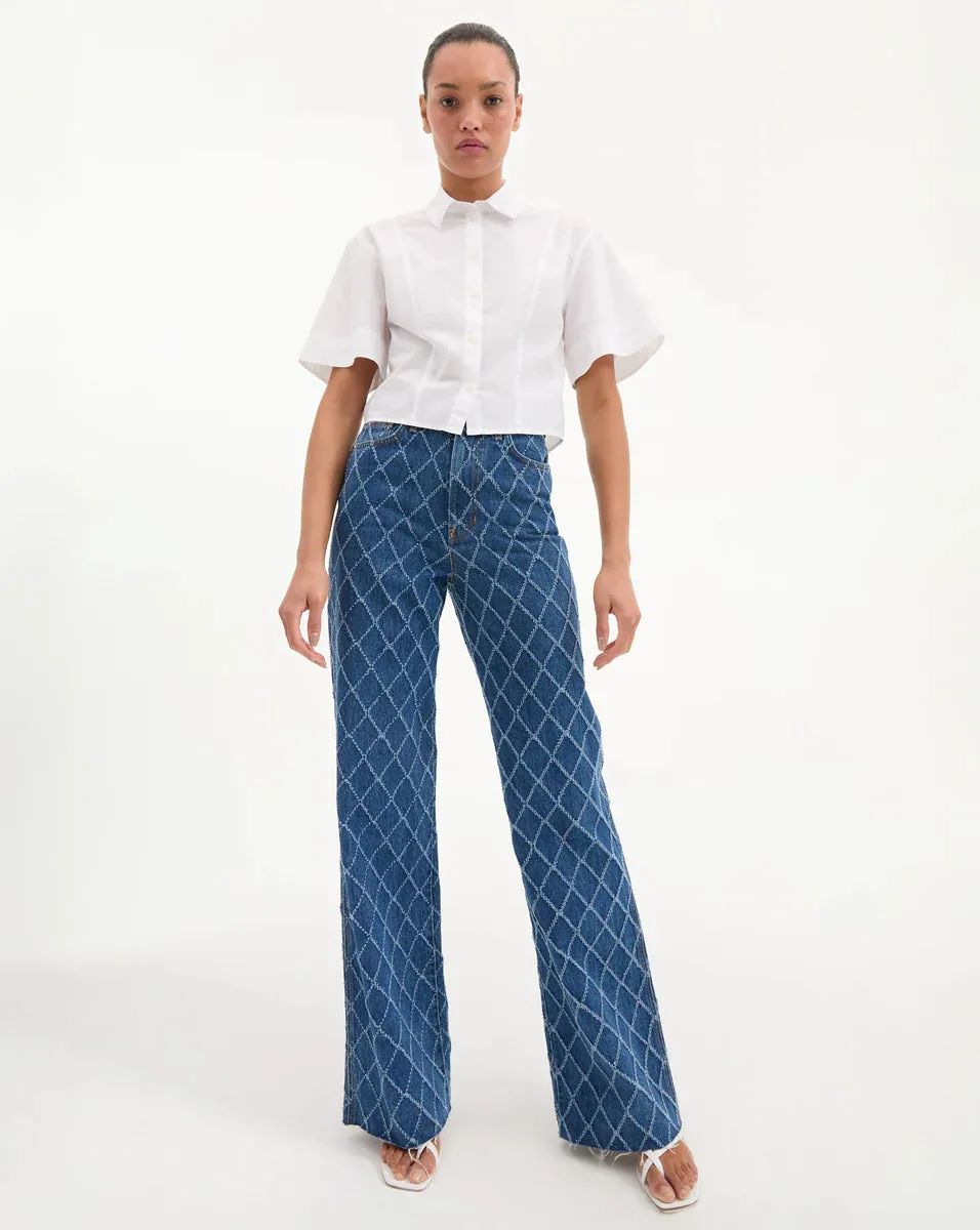 Veronica Beard Claire Shirt White