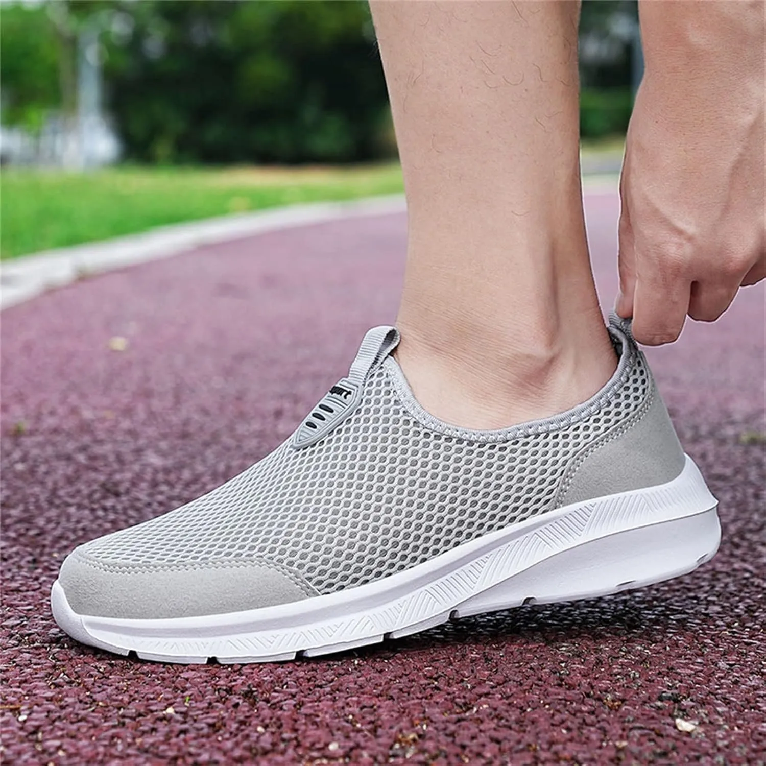 Women's Fashion Sneaker Non Slip Work Wide Comfortable Slip Resistant Work Shoes Slip On Walking Shoes for Women Womens Comfortable Loafers Mens Walking Sneakers