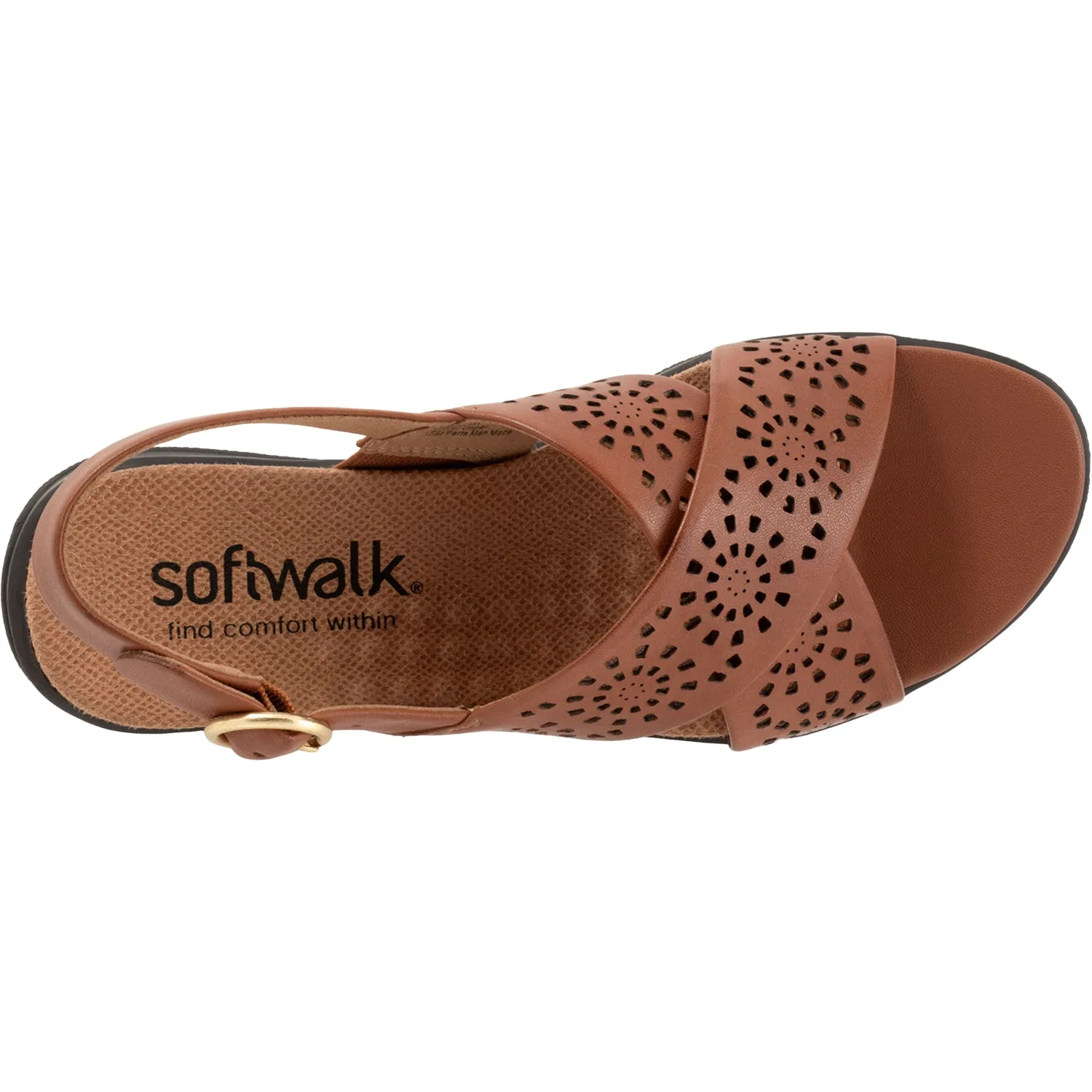 Women's Soft Walk Tillman Sling Perf Luggage Leather