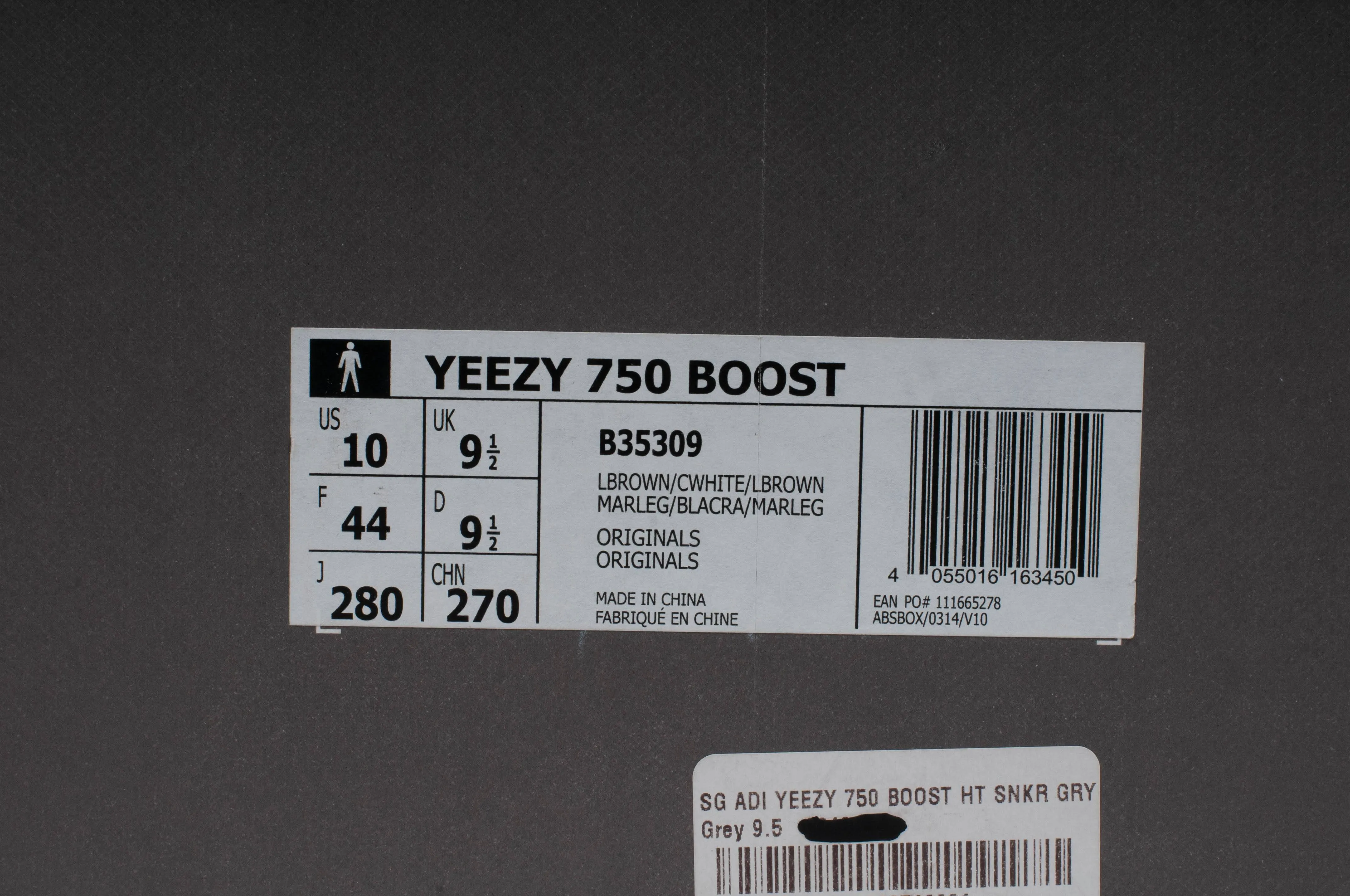 YEEZY Boost 750 (Gray/Light Brown)